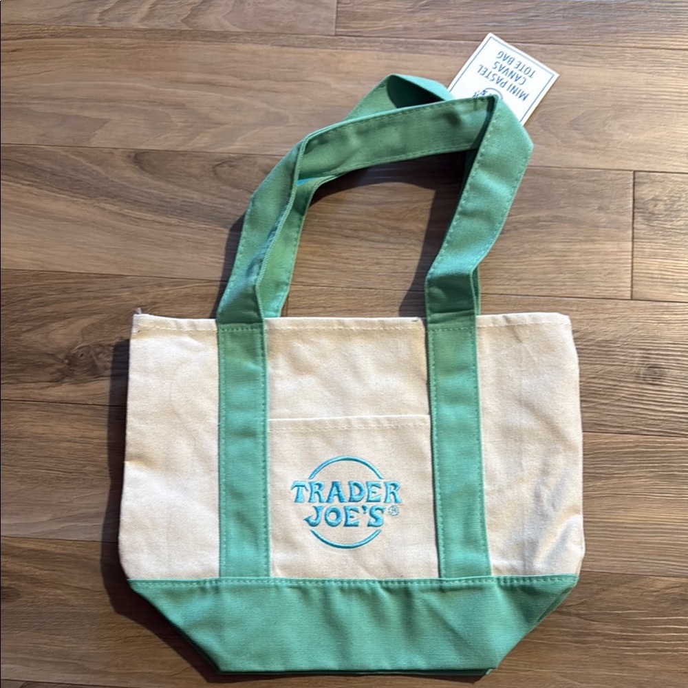 Pastel Green Mini Trader Joe’s Tote Bag